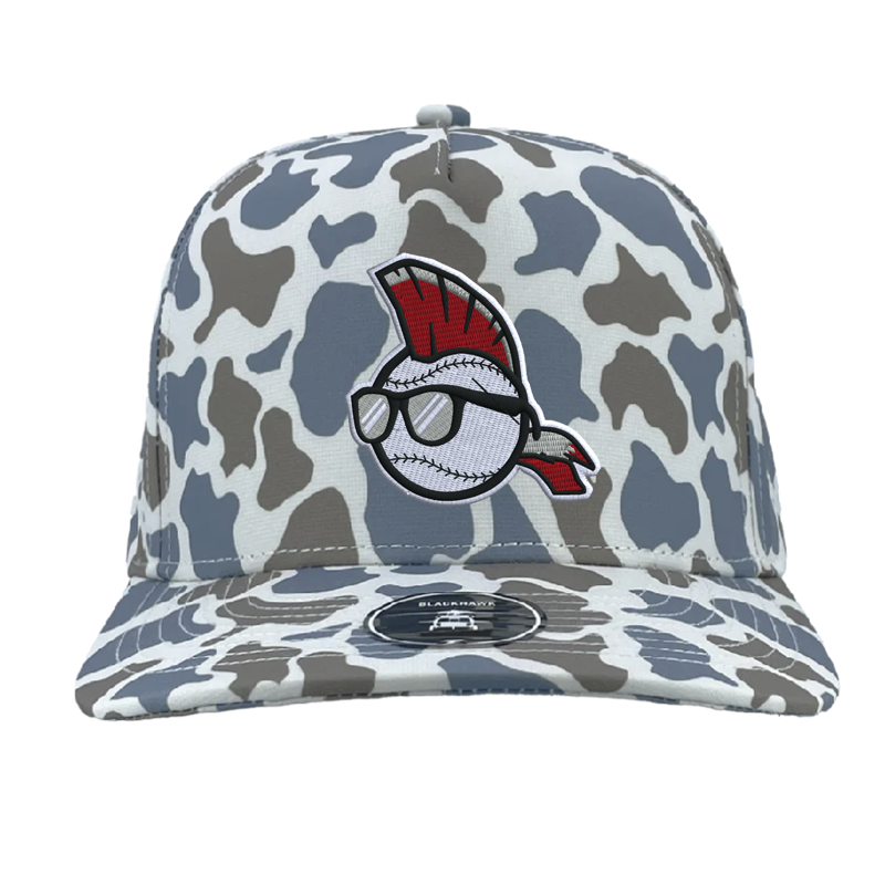 Front Blue Old School Camo