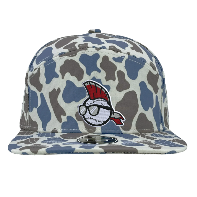 Front Blue Old School Camo