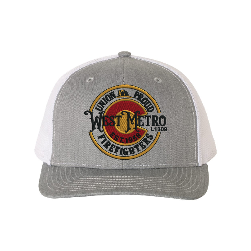 Front Heather Grey & White