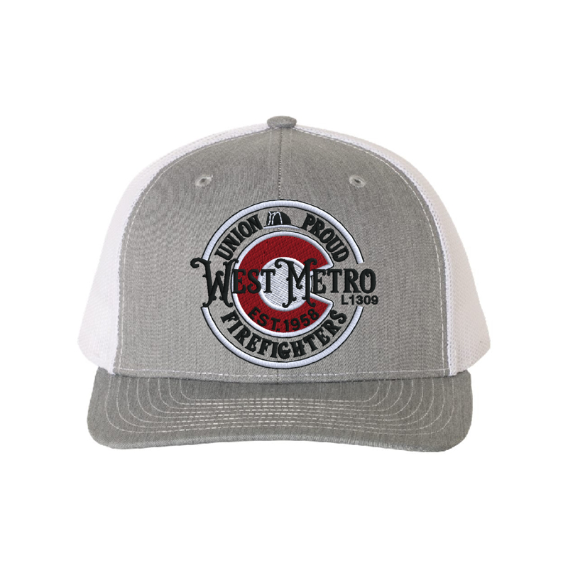 Front Heather Grey & White