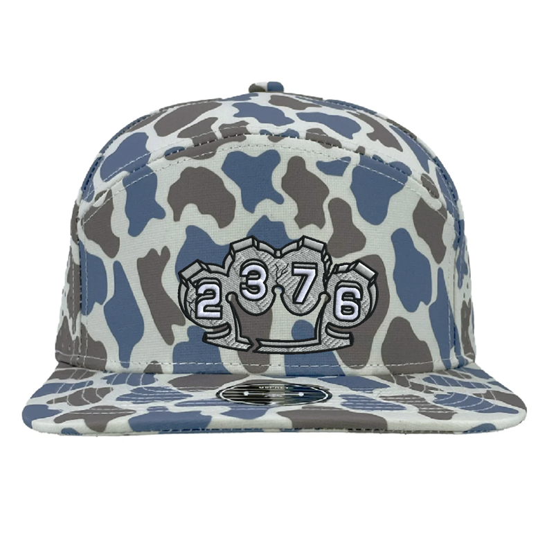 Front Blue Old School Camo