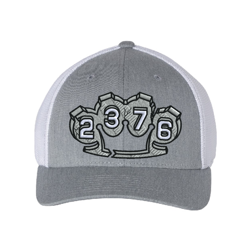 Front Heather Grey-White