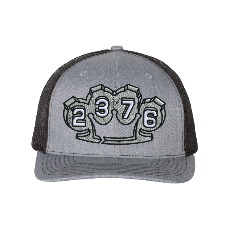 Front Heather Grey & Black