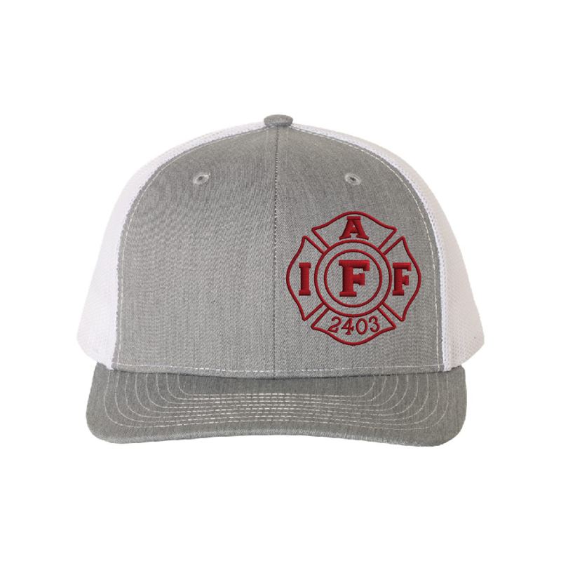 Front Heather Grey & White