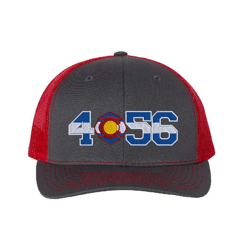 Front Charcoal & Red