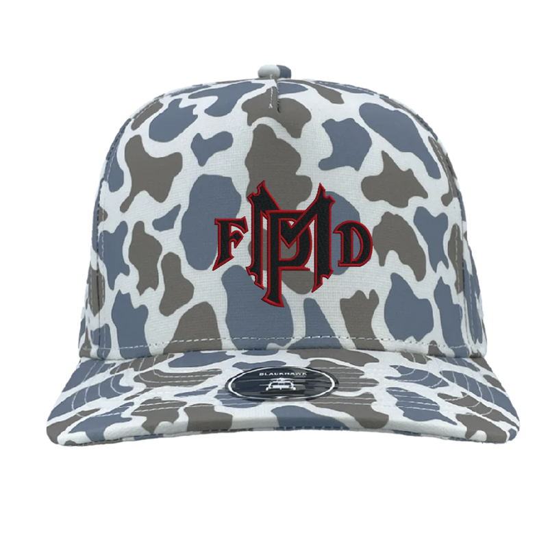 Front Blue Old School Camo