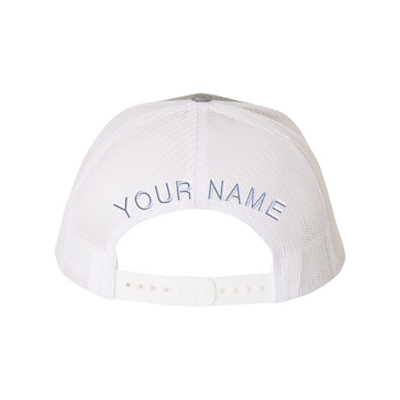 Back Heather Grey & White
