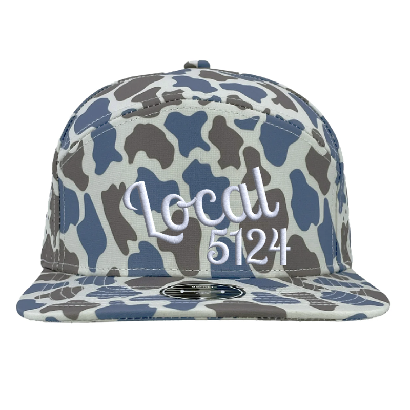 Front Blue Old School Camo