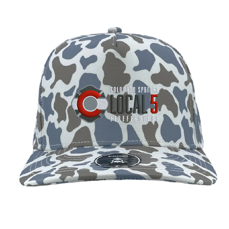 Front Blue Old School Camo