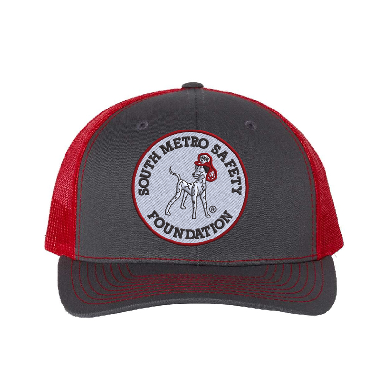 Front Charcoal & Red