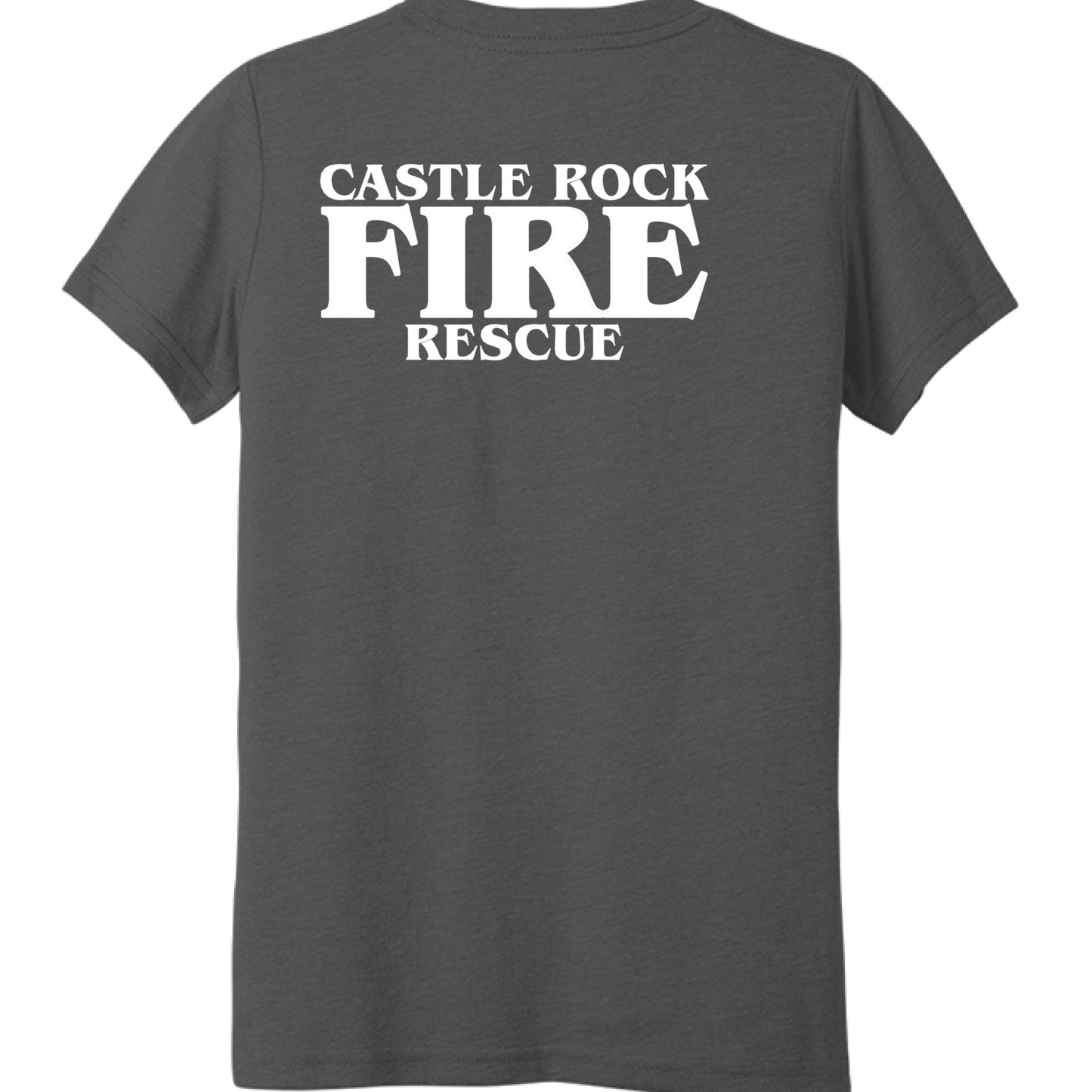 Solid Dark Grey Triblend - BACK