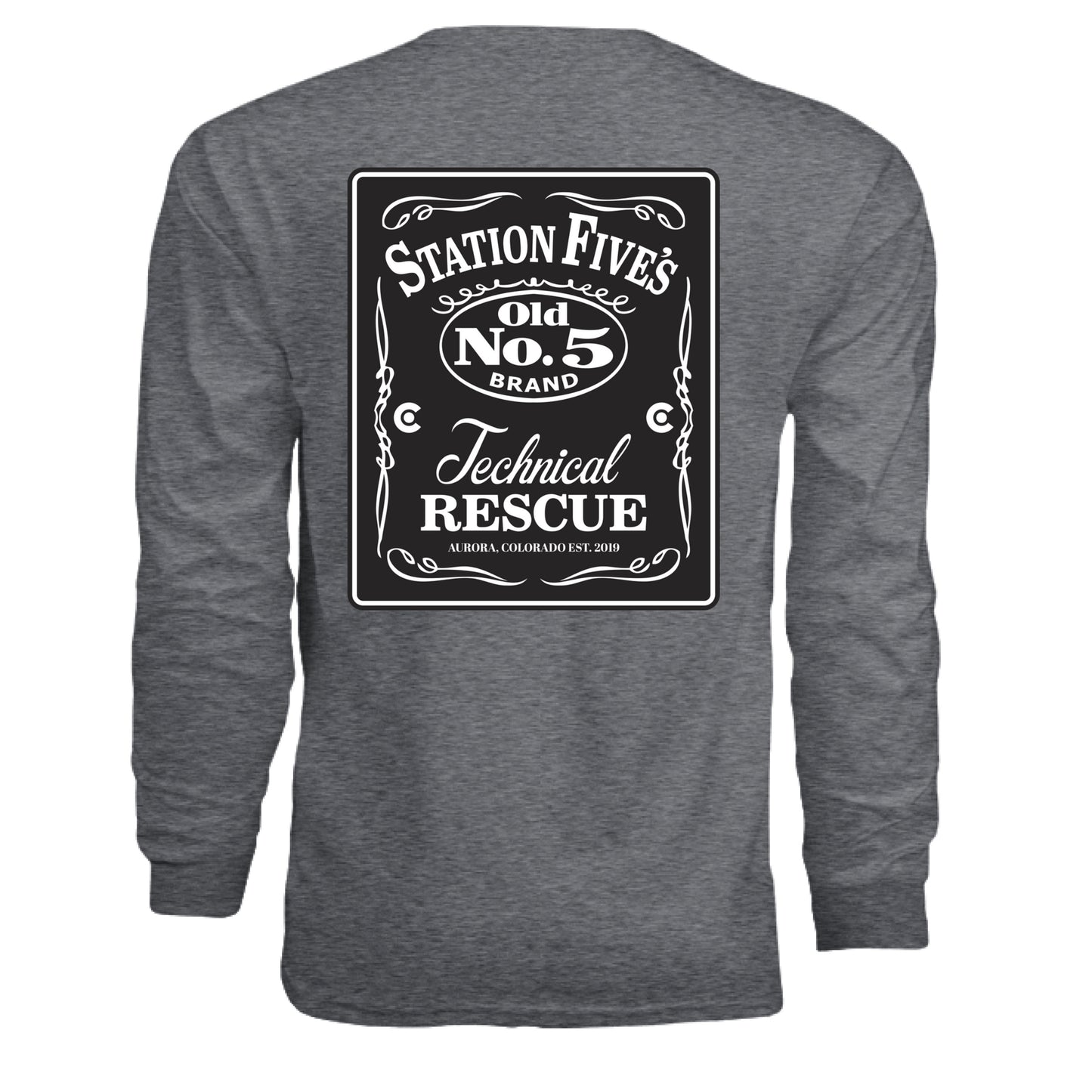 Dark Heather Grey - BACK