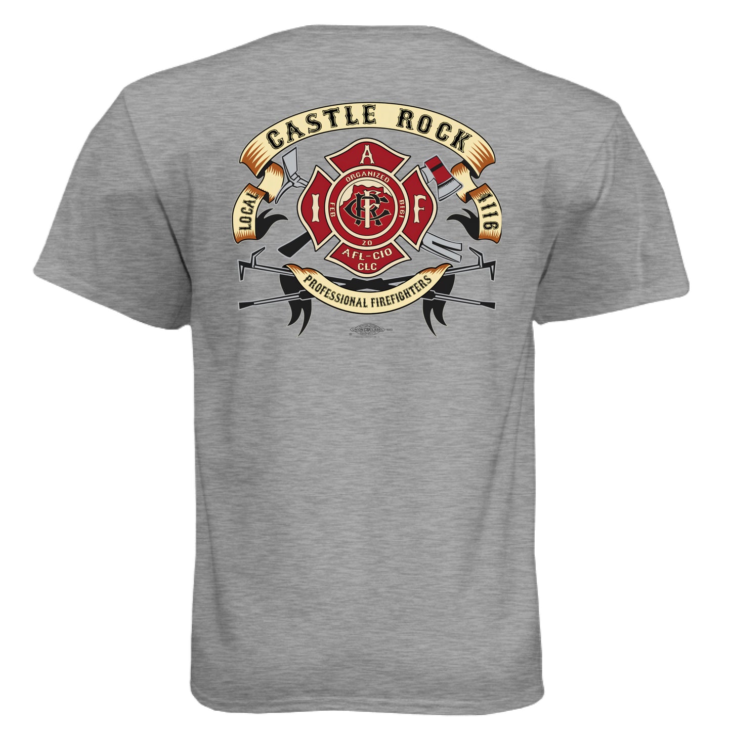 Dark Heather Grey (60/40) - BACK