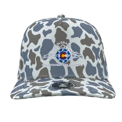 Front Blue Old School Camo