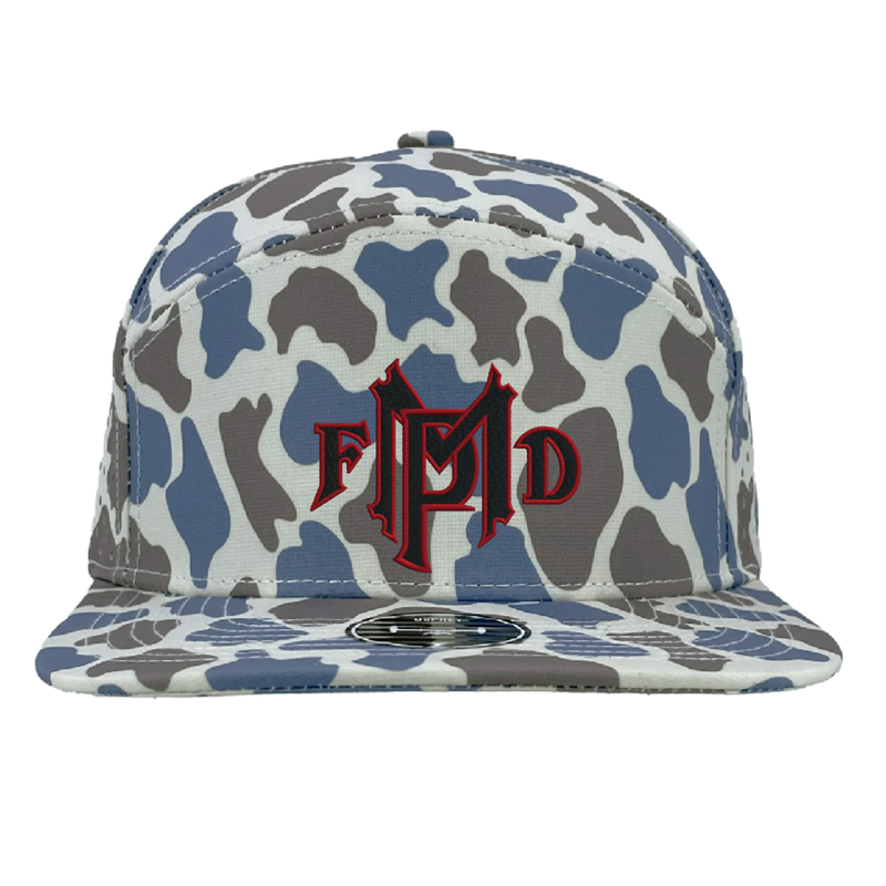 Front Blue Old School Camo