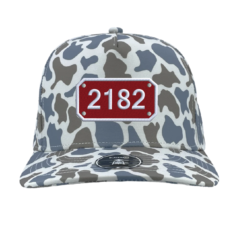 Front Blue Old School Camo