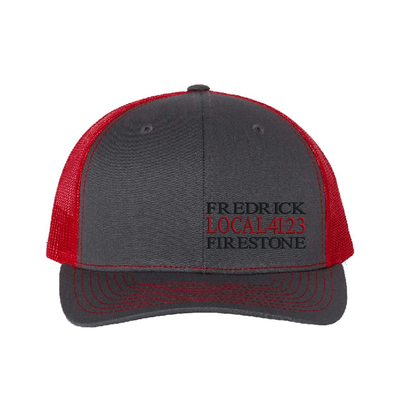 Front Charcoal & Red