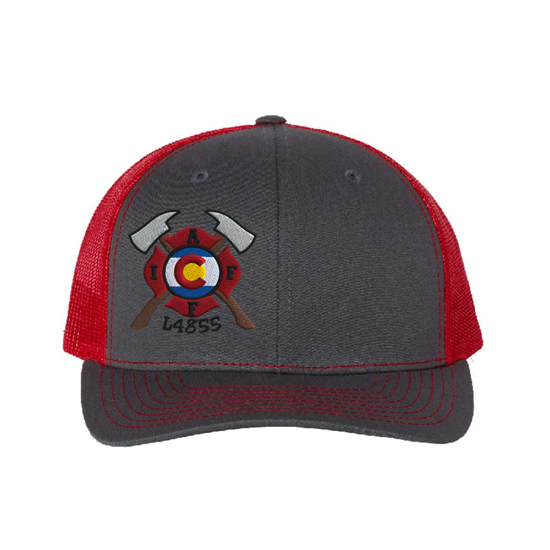 Front Charcoal & Red