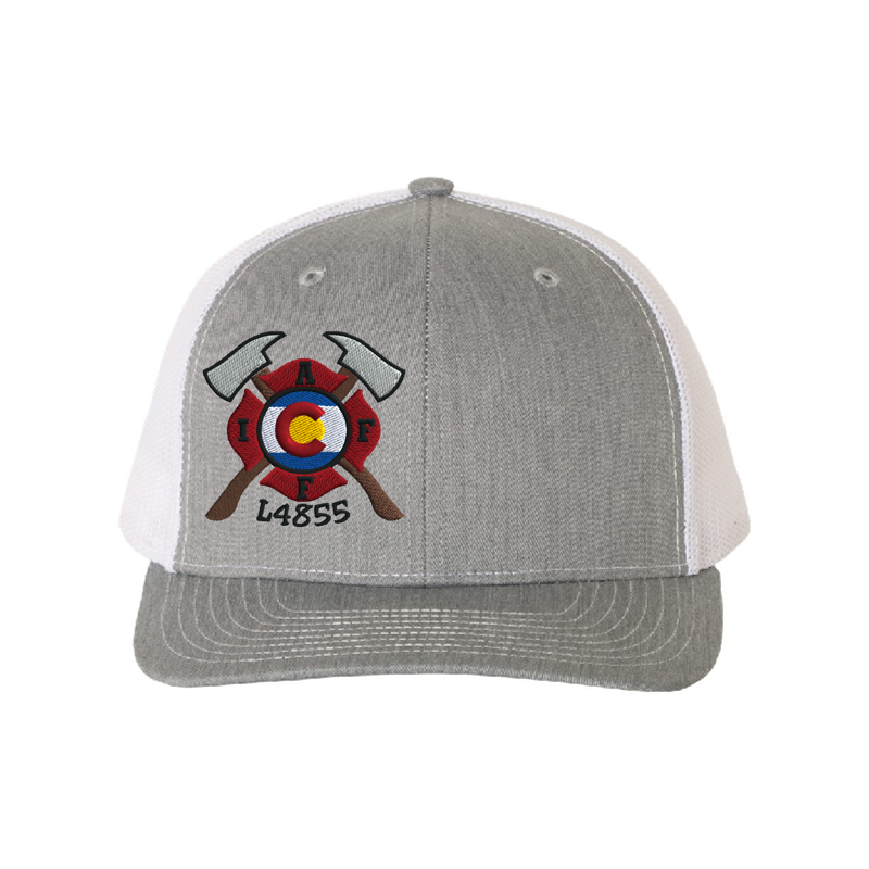 Front Heather Grey & White