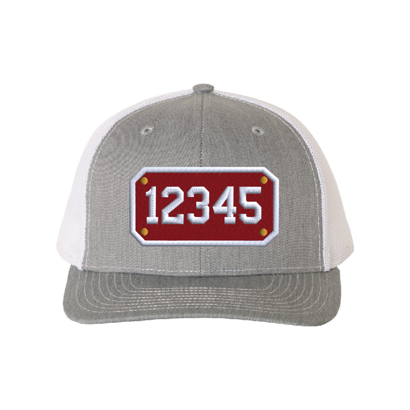 Front Heather Grey & White