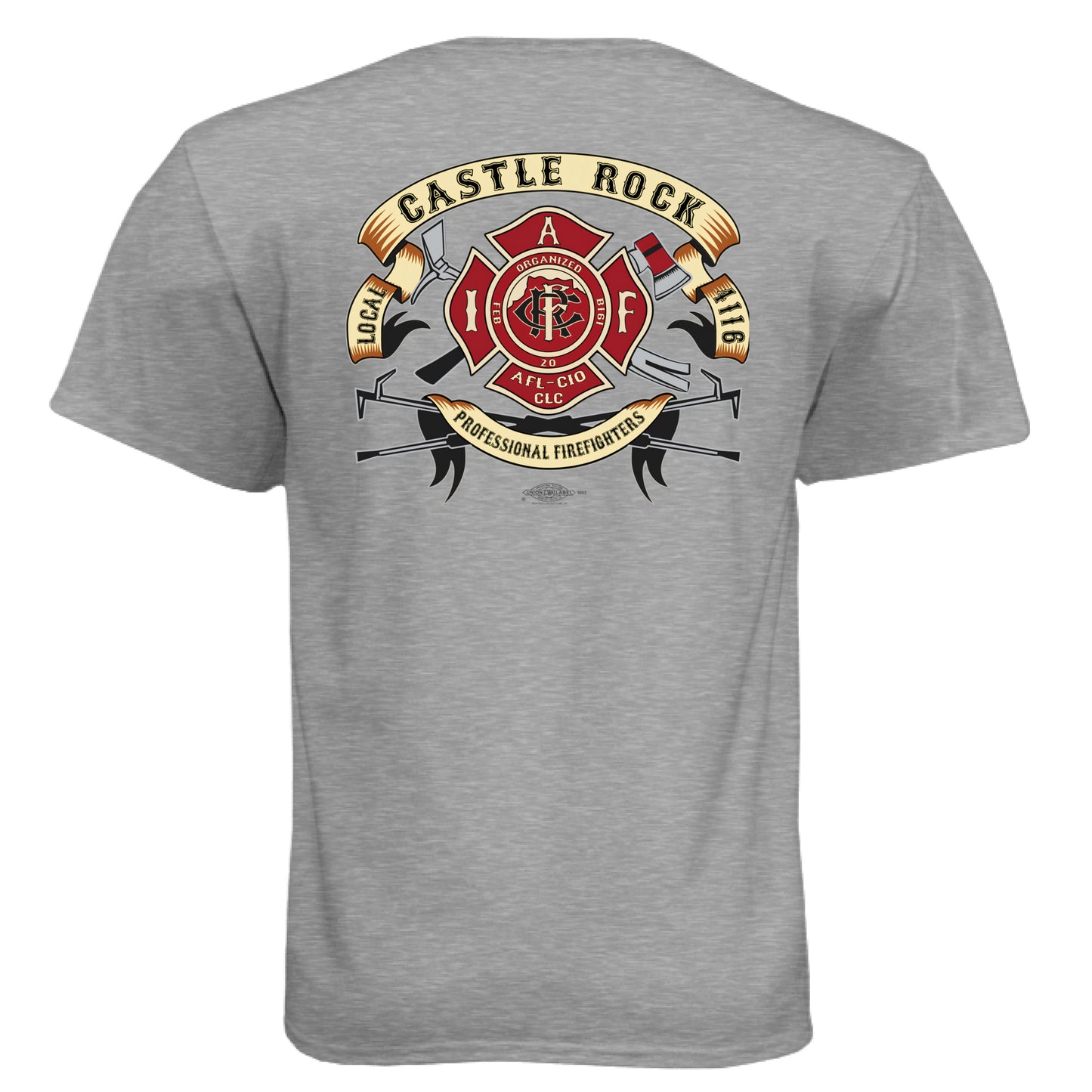 Dark Heather Grey (60/40) - BACK