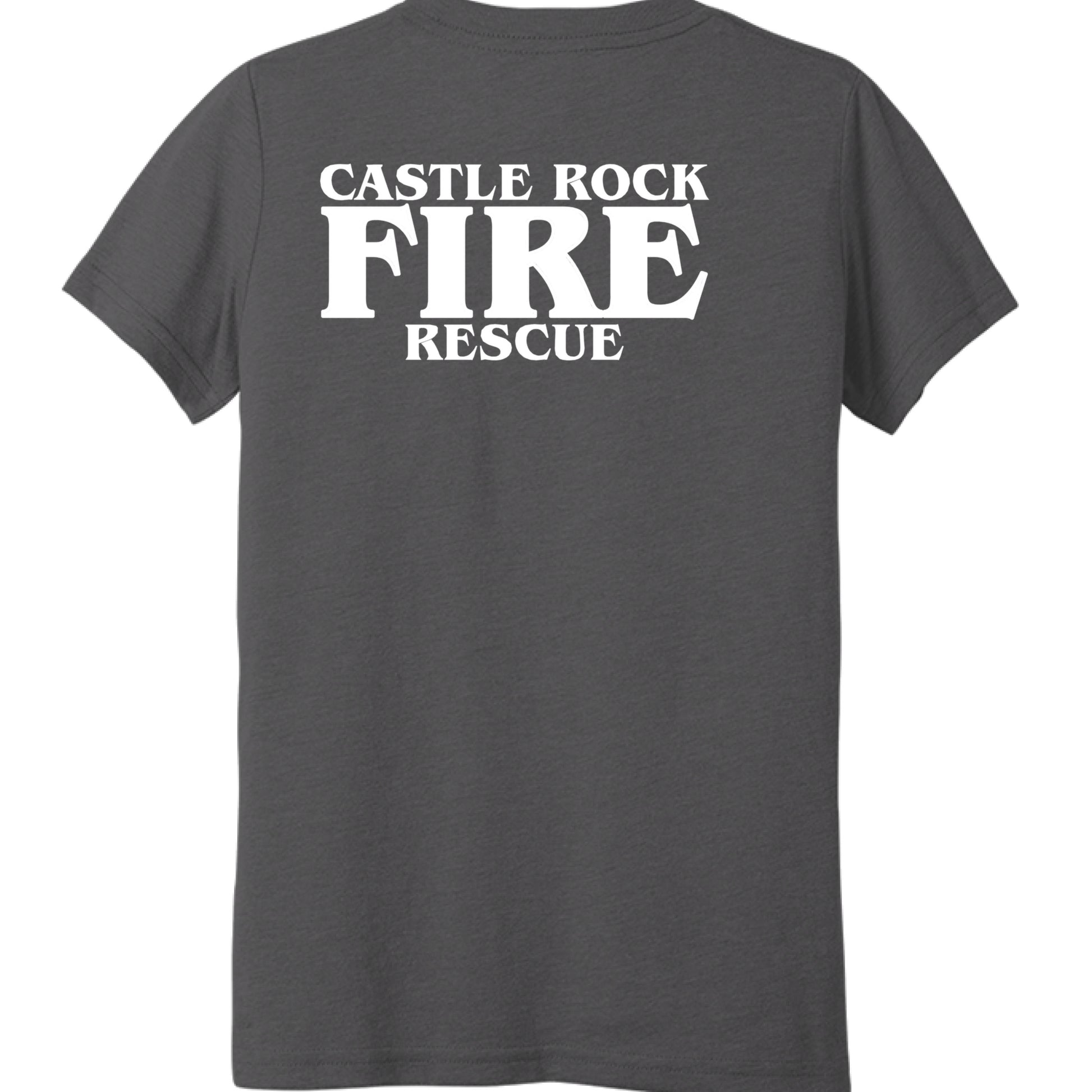 Solid Dark Grey Triblend - BACK