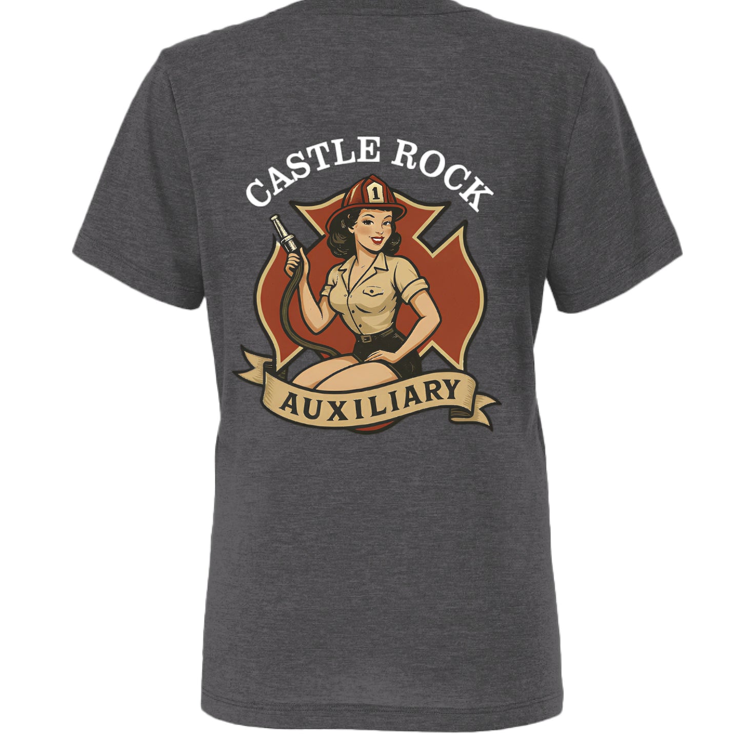 Solid Dark Grey Triblend - BACK