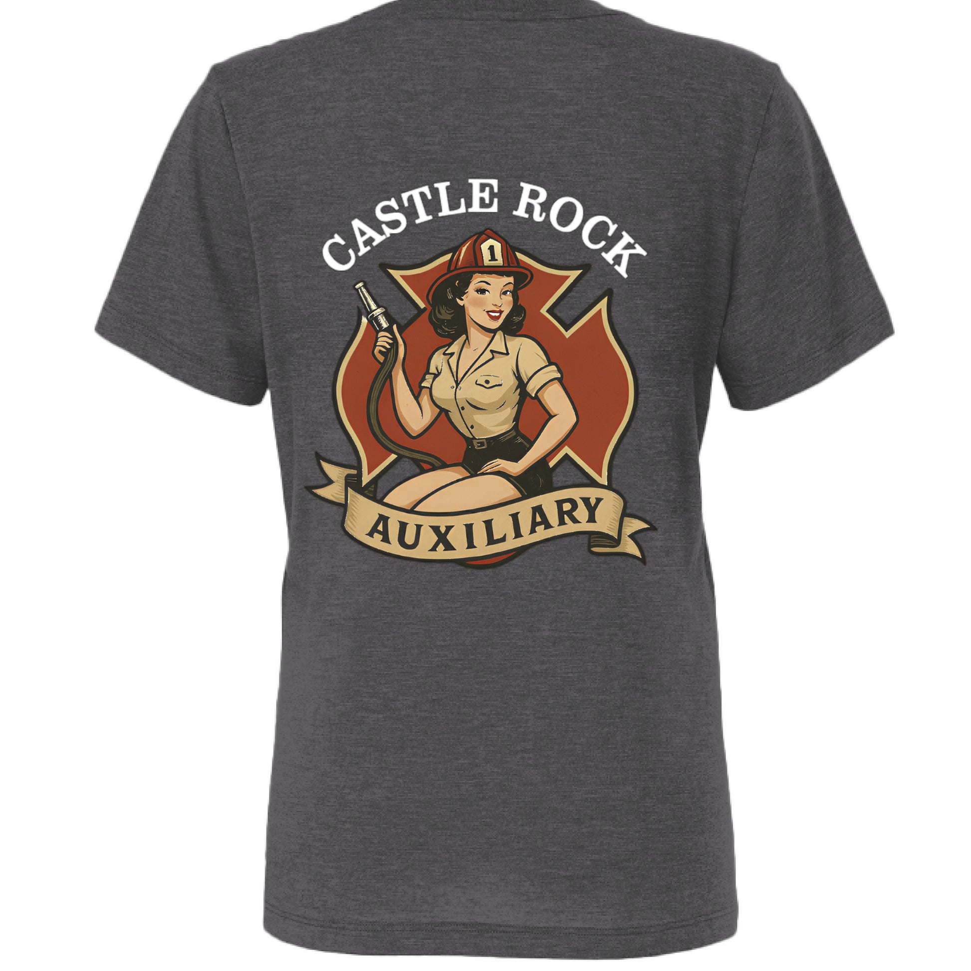 Solid Dark Grey Triblend - BACK