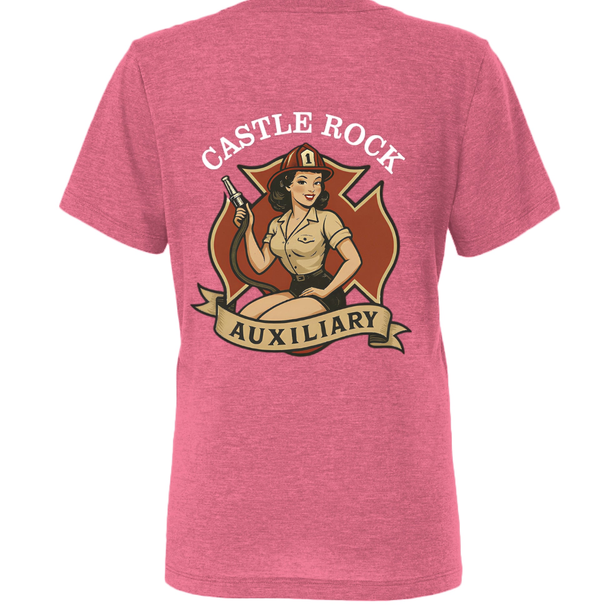 Char Pink Triblend - BACK