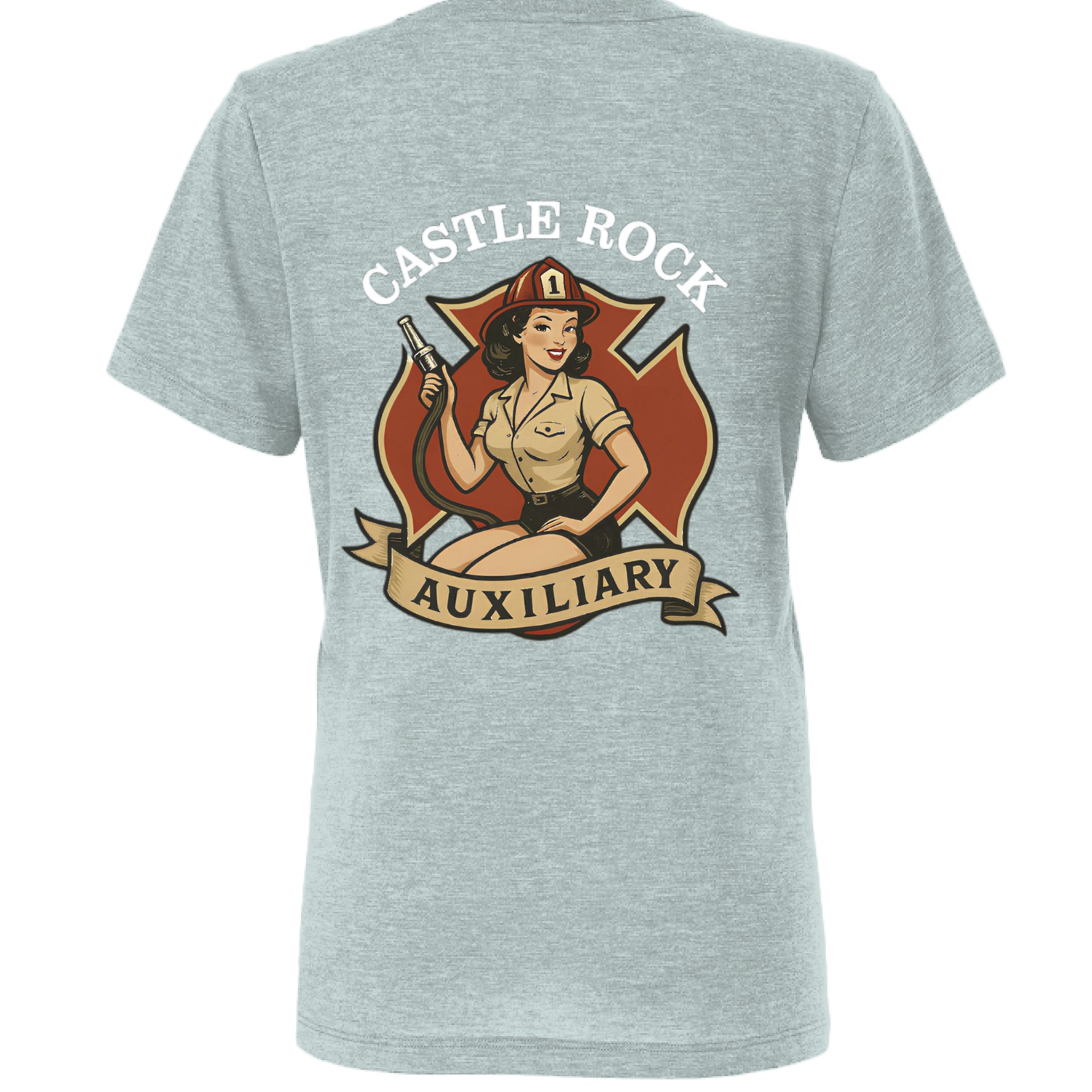 Dusty Blue Triblend - BACK