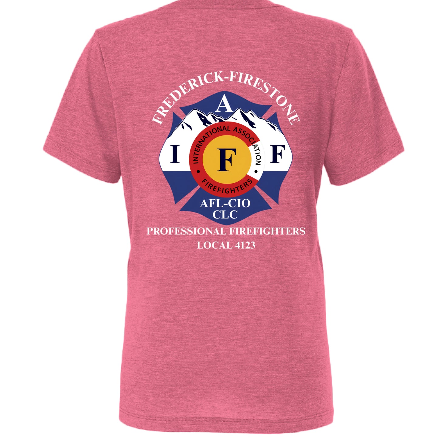 Char Pink Triblend - BACK