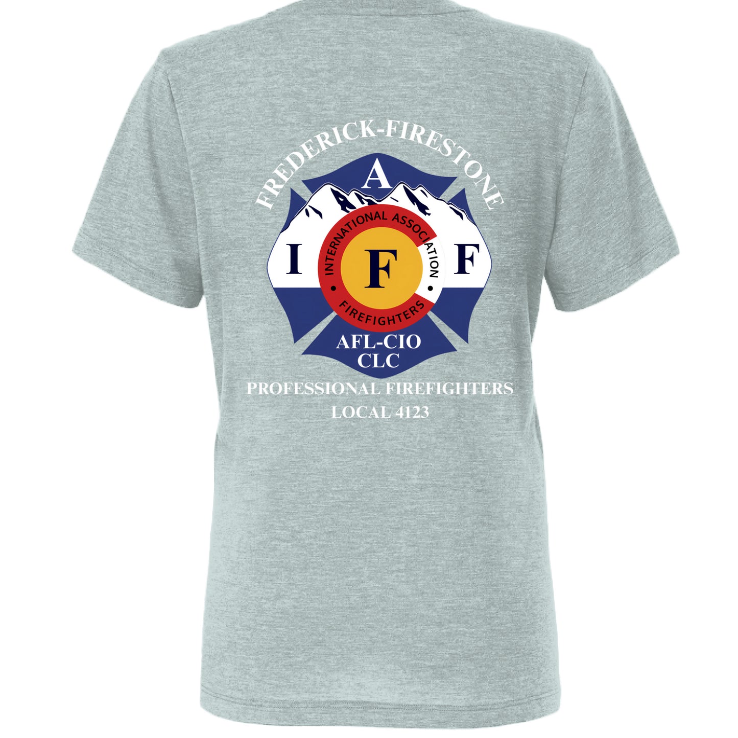 Dusty Blue Triblend - BACK