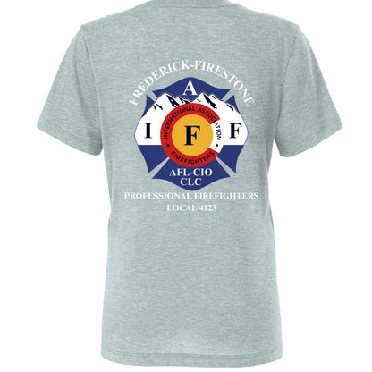 Dusty Blue Triblend - BACK