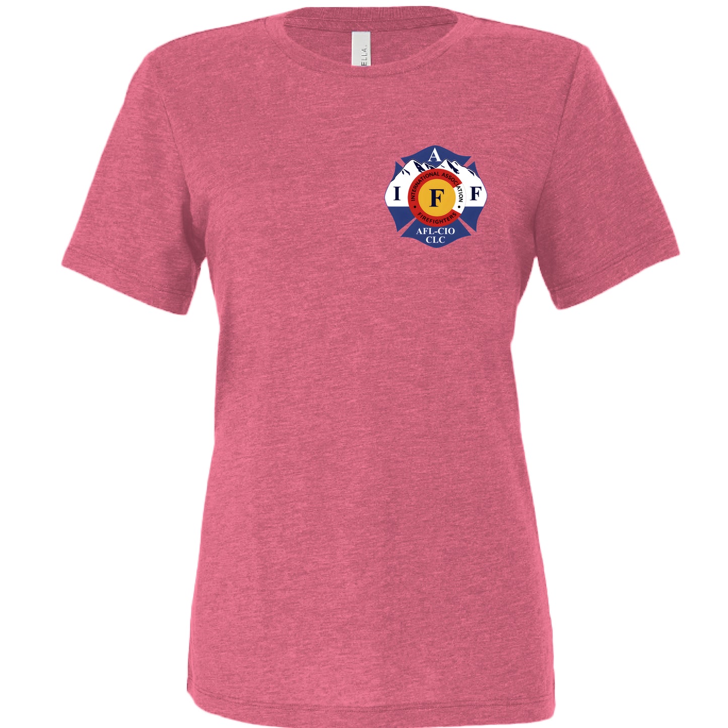 Char Pink Triblend - FRONT